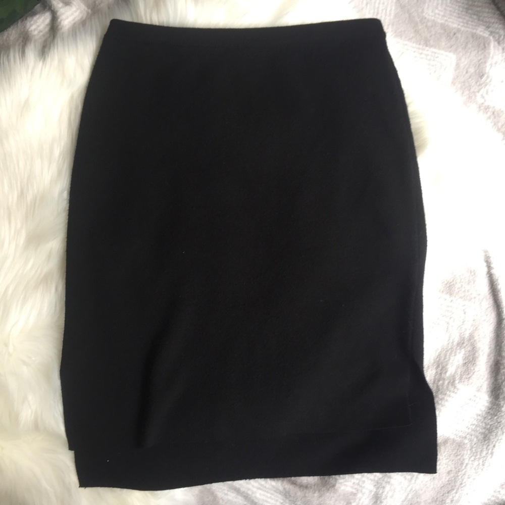 Eileen Fisher Uneven Hem Wool Blend Skirt